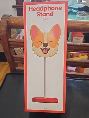Target Corgi Headphone Stand in Red and Pink
